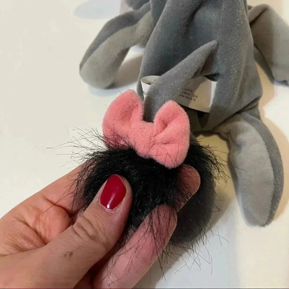 Vintage Walt Disney World Eeyore Bean Bag Plush Winnie the Pooh 8 Inch - Picture 5 of 8